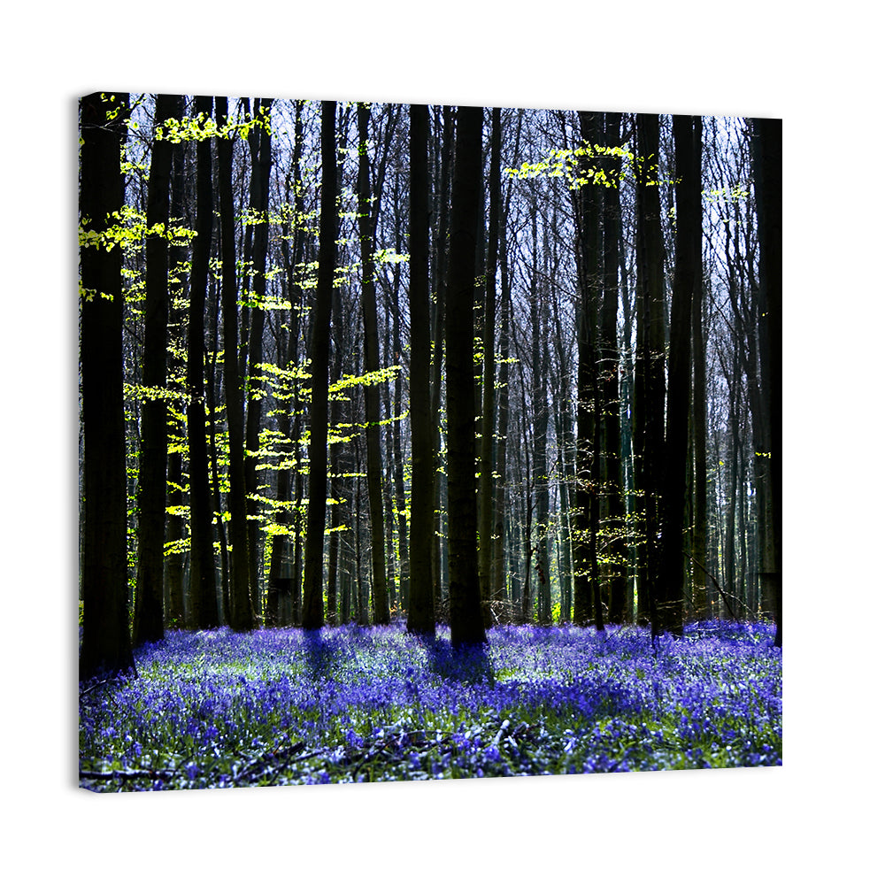 Bluebell Symphony Wall Art, canvas print, square