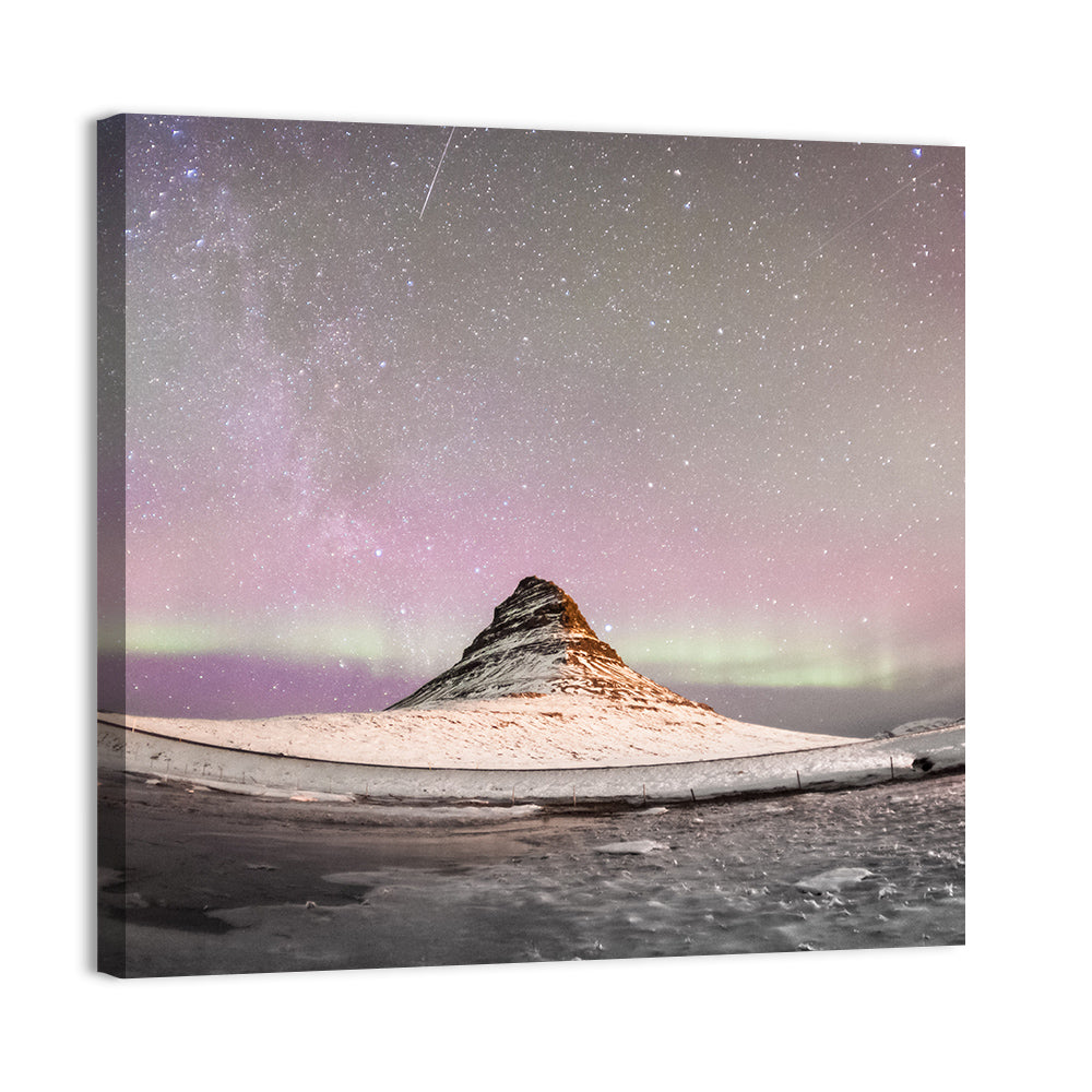 Aurora Over Kirkjufell Wall Art