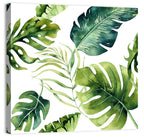Tropical Watercolor Leaves Wall Art