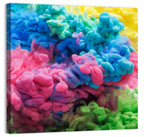 Swirling Ink Plumes Wall Art