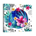 Tropical Botanical Circle Pattern Wall Art