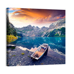 Oeschinensee at Sunset Wall Art