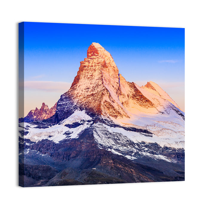 Matterhorn Sunrise Wall Art as a canvas print