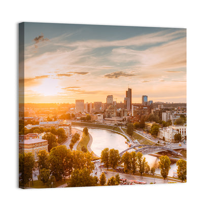 Vilnius Cityscape Wall Art