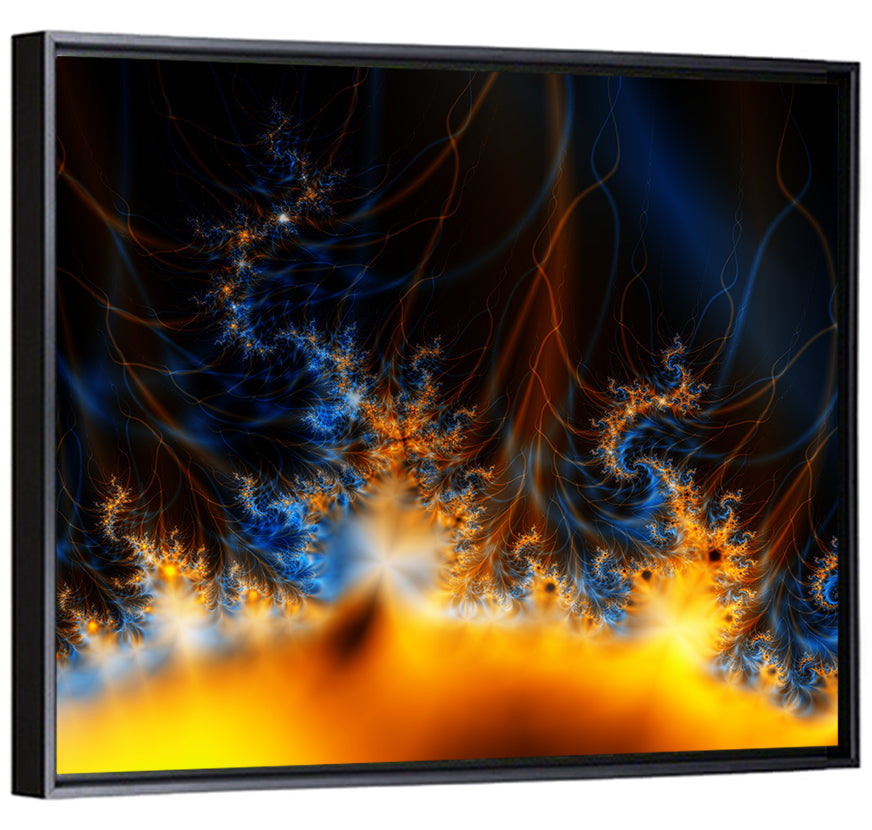 Solar Flames Abstract Wall Art