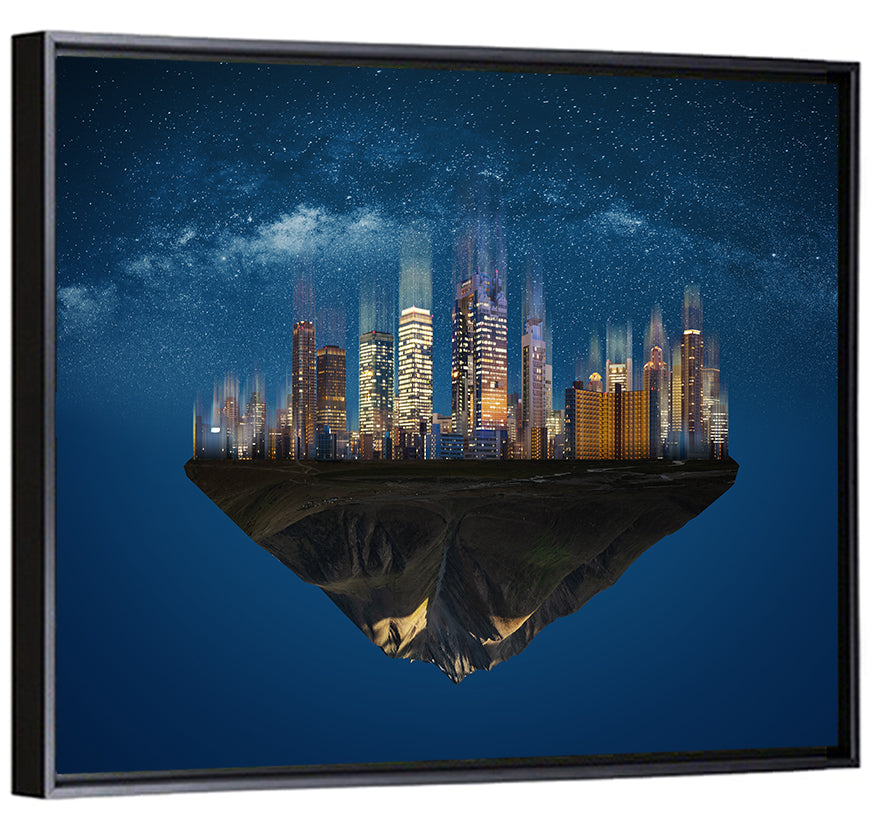 Floating City Island Wall Art