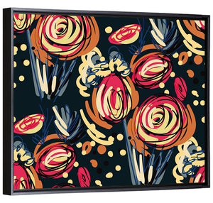 Colorful Floral Abstract Wall Art