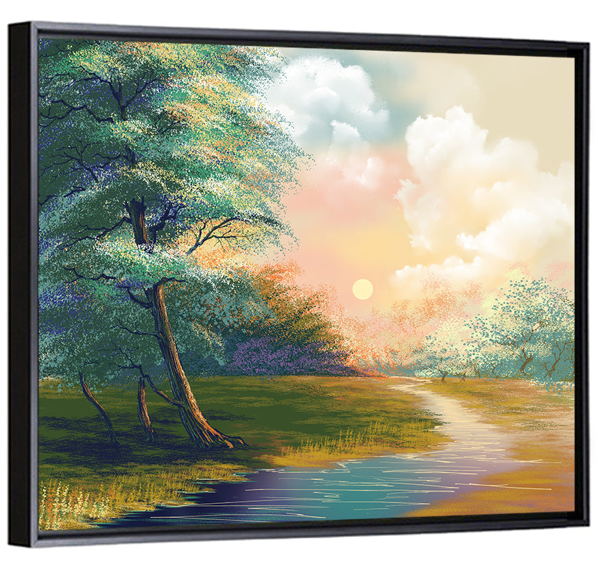 Spring Forest Sunrise Wall Art