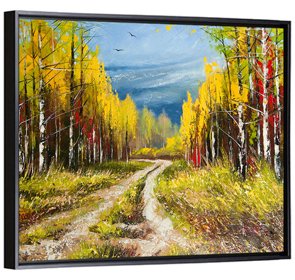 Autumn Hill Pathway Wall Art