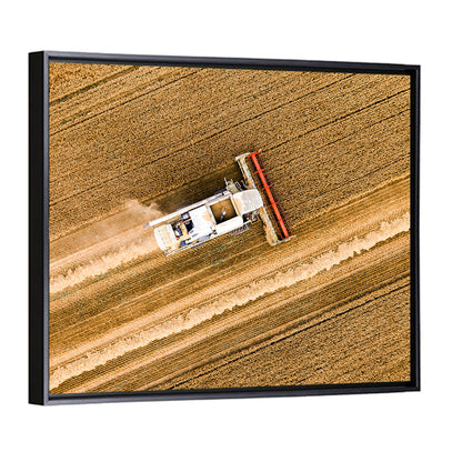 Wheat Field Harvesting Wall Art