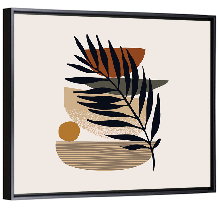 Balanced Palm Leaf Abstract Wall Art