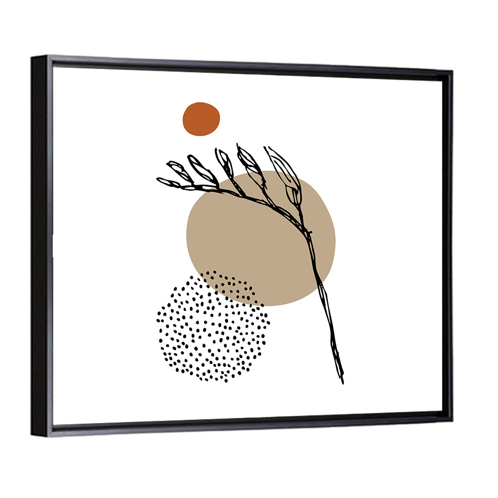 Terracotta Botanical Abstract Wall Art