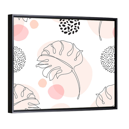 Botanical Leaves Pattern Wall Art