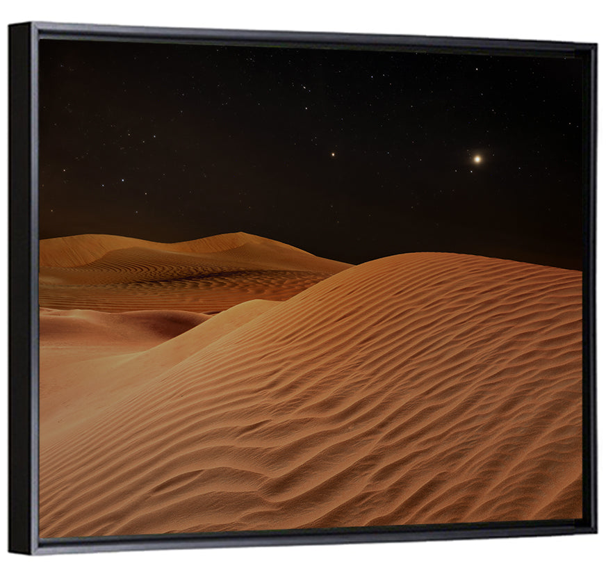 Starry Desert Night Wall Art