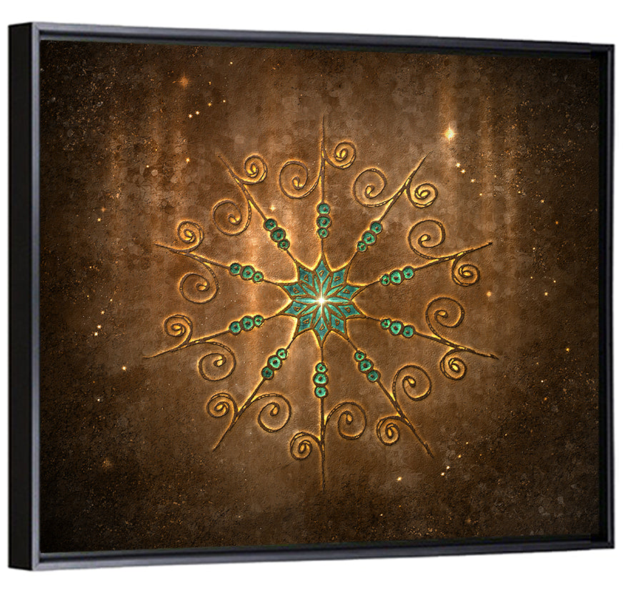 Celestial Twelve-point Mandala Star Wall Art