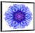 Cornflower Mandala Pattern Wall Art