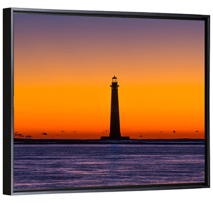 Lighthouse Sunset Wall Art