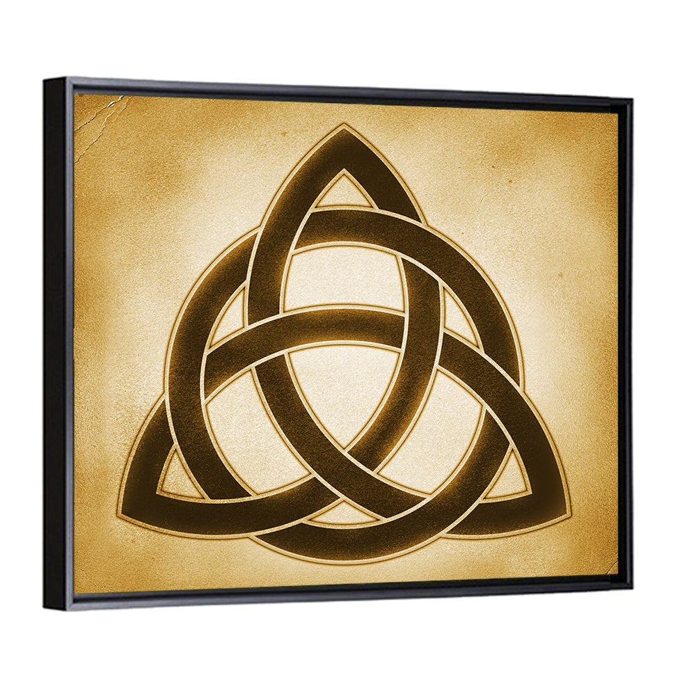 Embossed Trinity Knot Symbol Wall Art