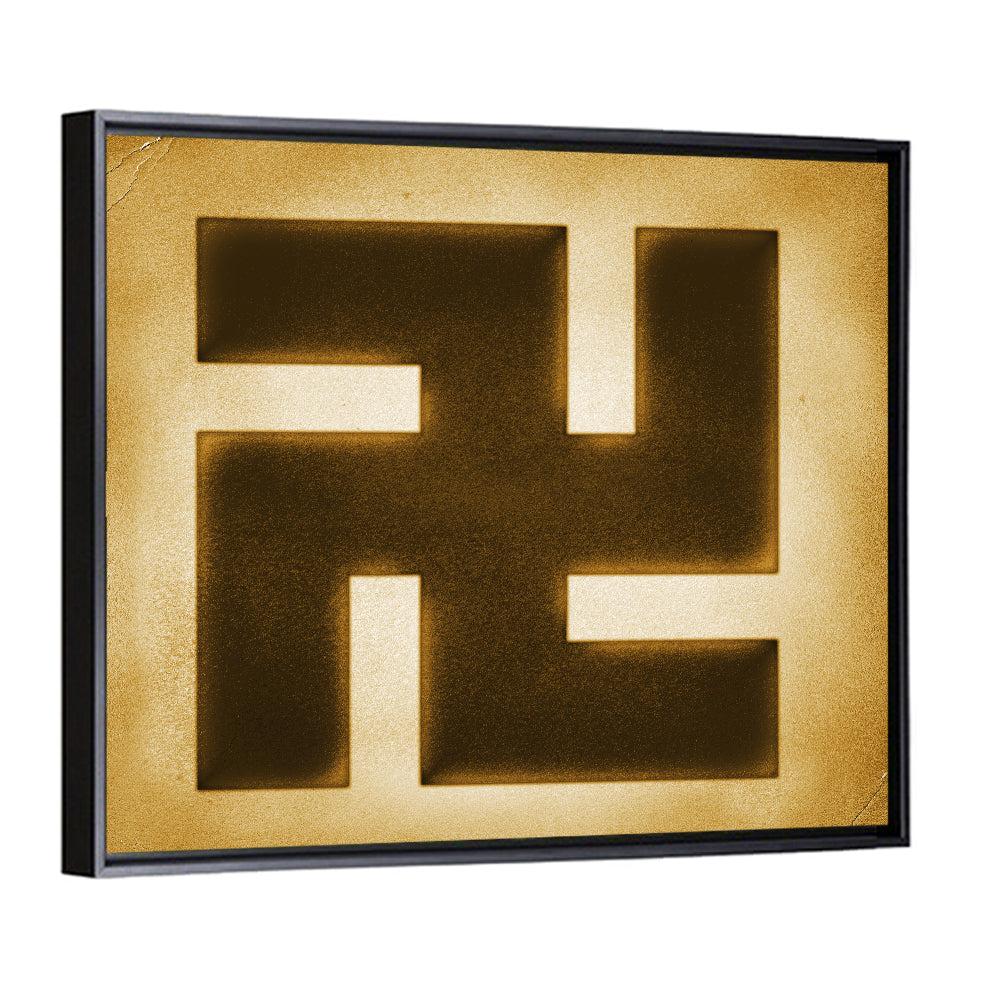 Buddhist Swastika Emblem Wall Art