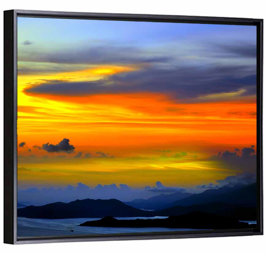 Tranquil Ocean Sunset Wall Art