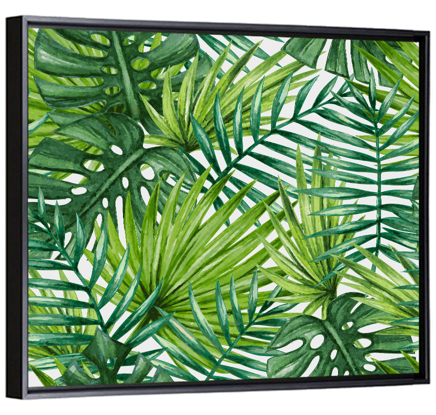 Palm Leaves Pattern Ii Wall Art
