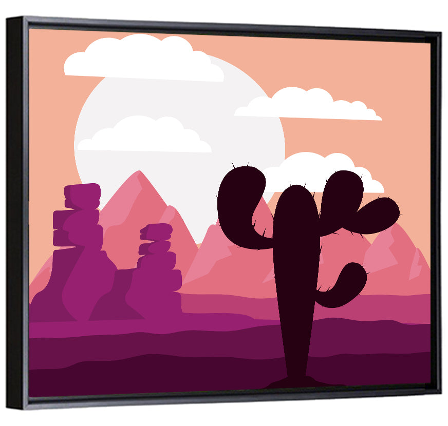 Saguaro Sunset Wall Art