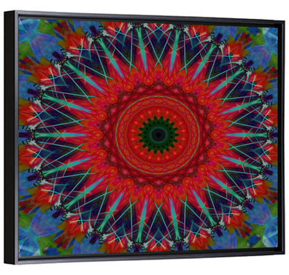 Lotus Blossom Mandala Wall Art