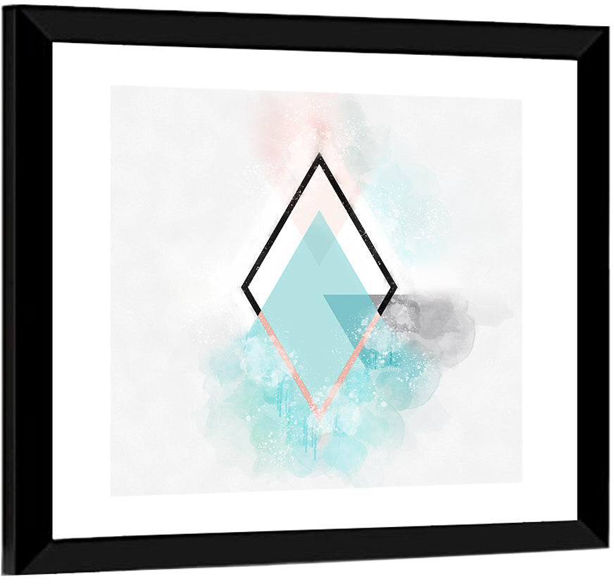 Scandinavian Diamond Geometry Wall Art