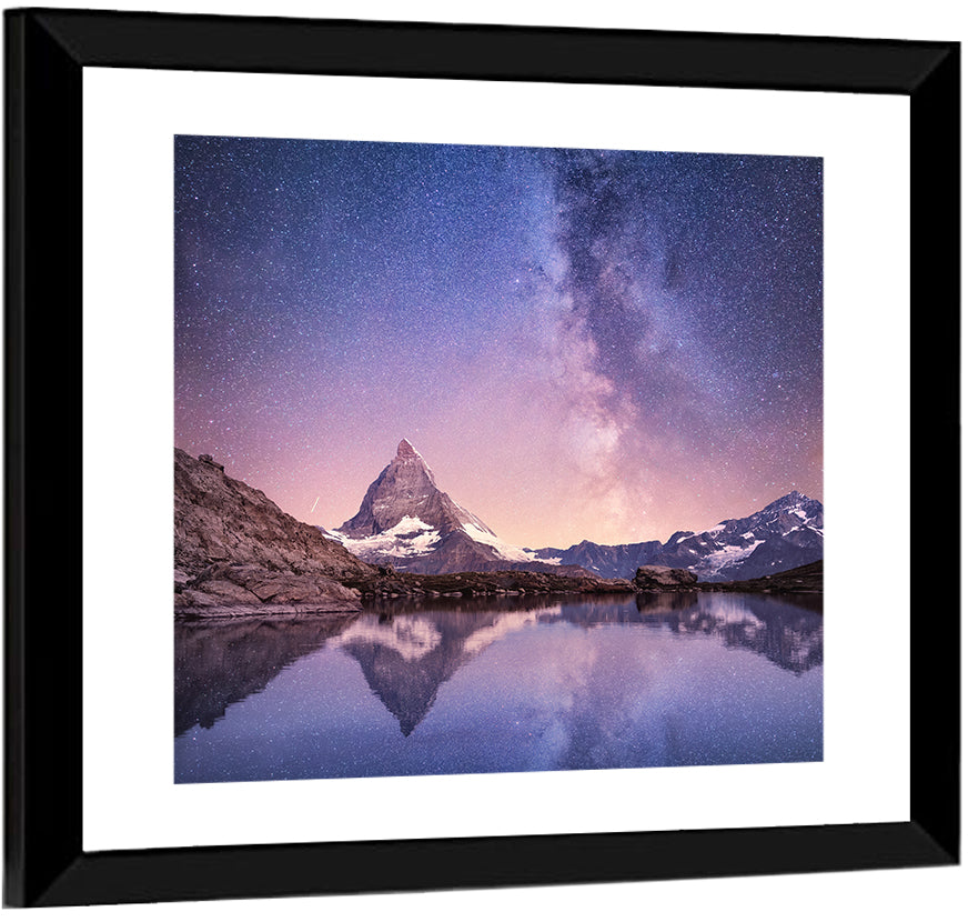 Matterhorn Starry Reflection Wall Art