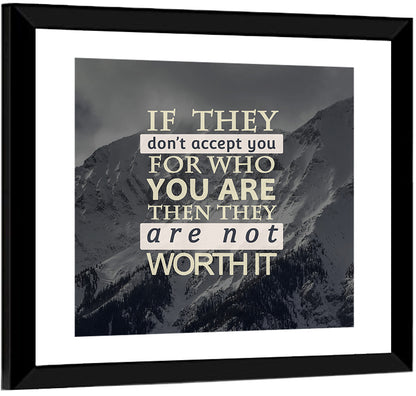 They Are Not Worth It I Wall Art