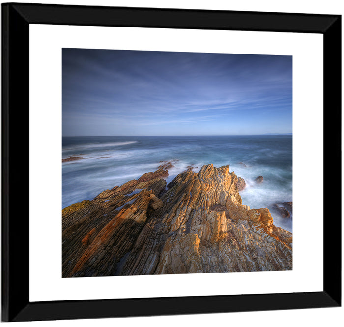 Montana De Oro Golden Coastline Wall Art as a framed print