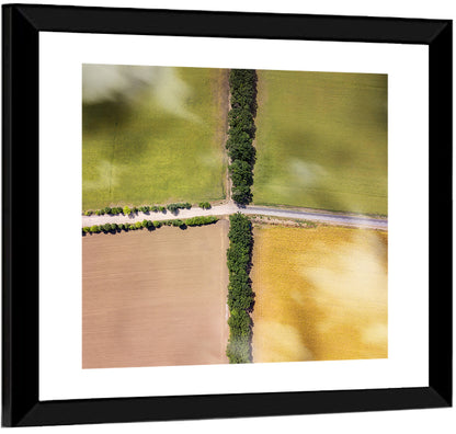 Agricultural Fields Wall Art