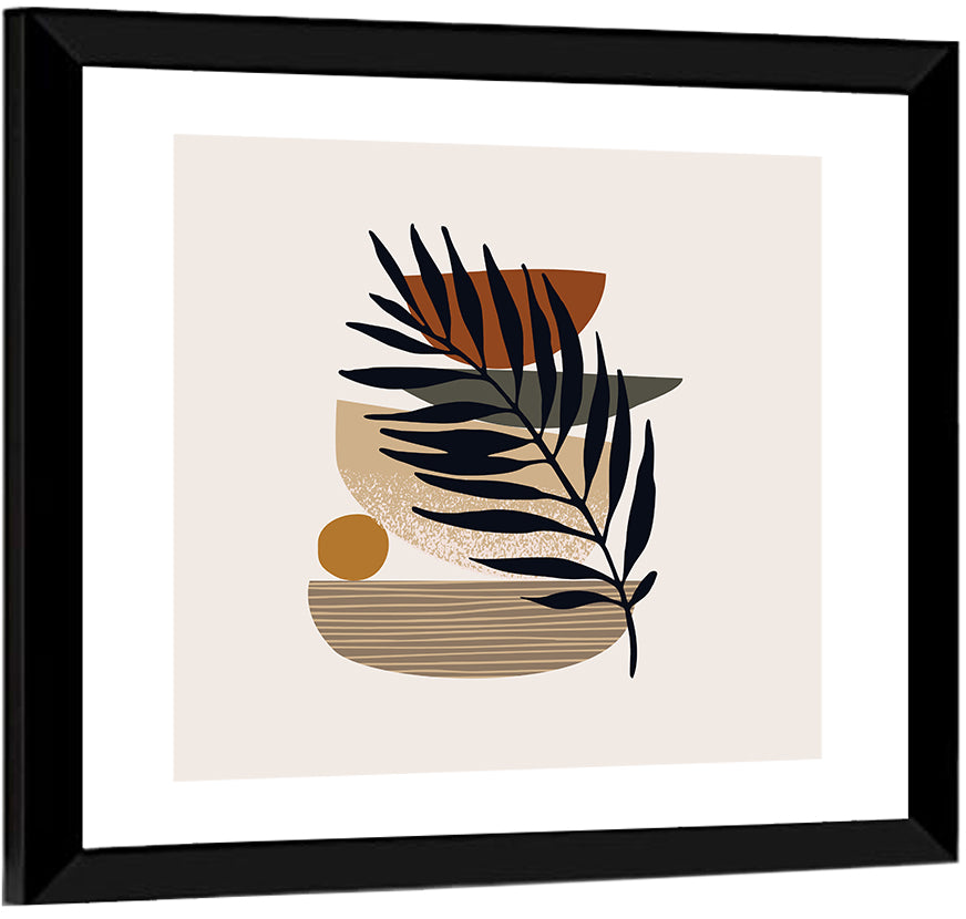 Balanced Palm Leaf Abstract Wall Art