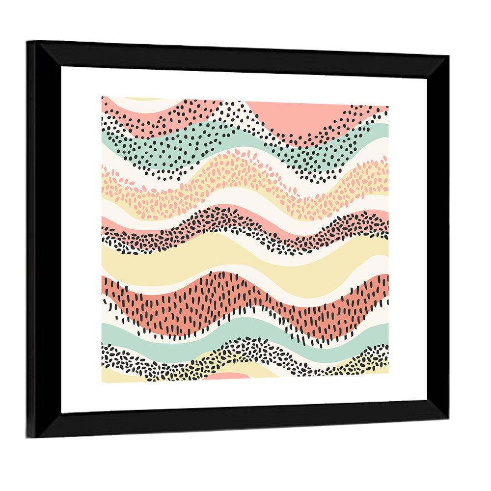 Pastel Pond Waves Wall Art