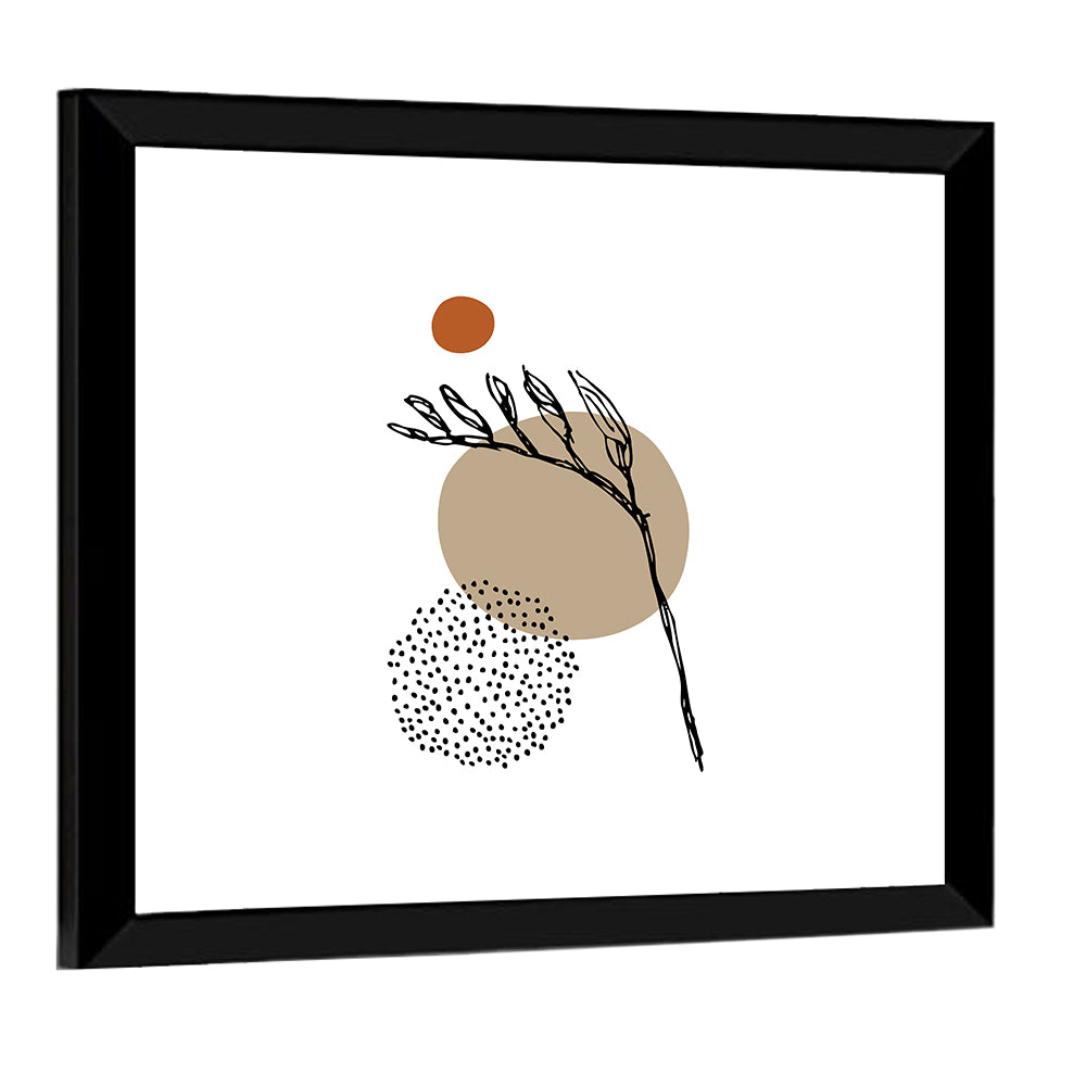 Terracotta Botanical Abstract Wall Art