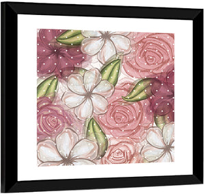 Floral Mix Pattern Wall Art