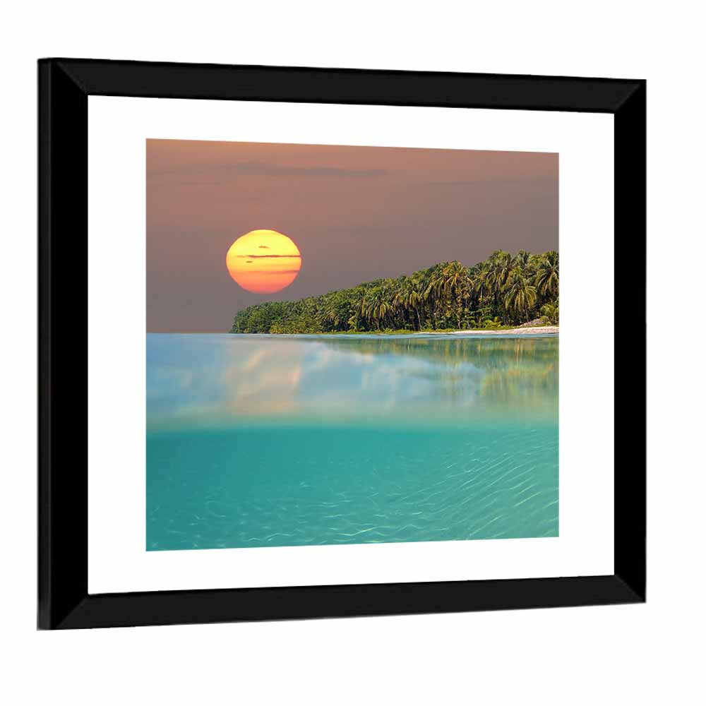Caribbean Sea Sunset Wall Art