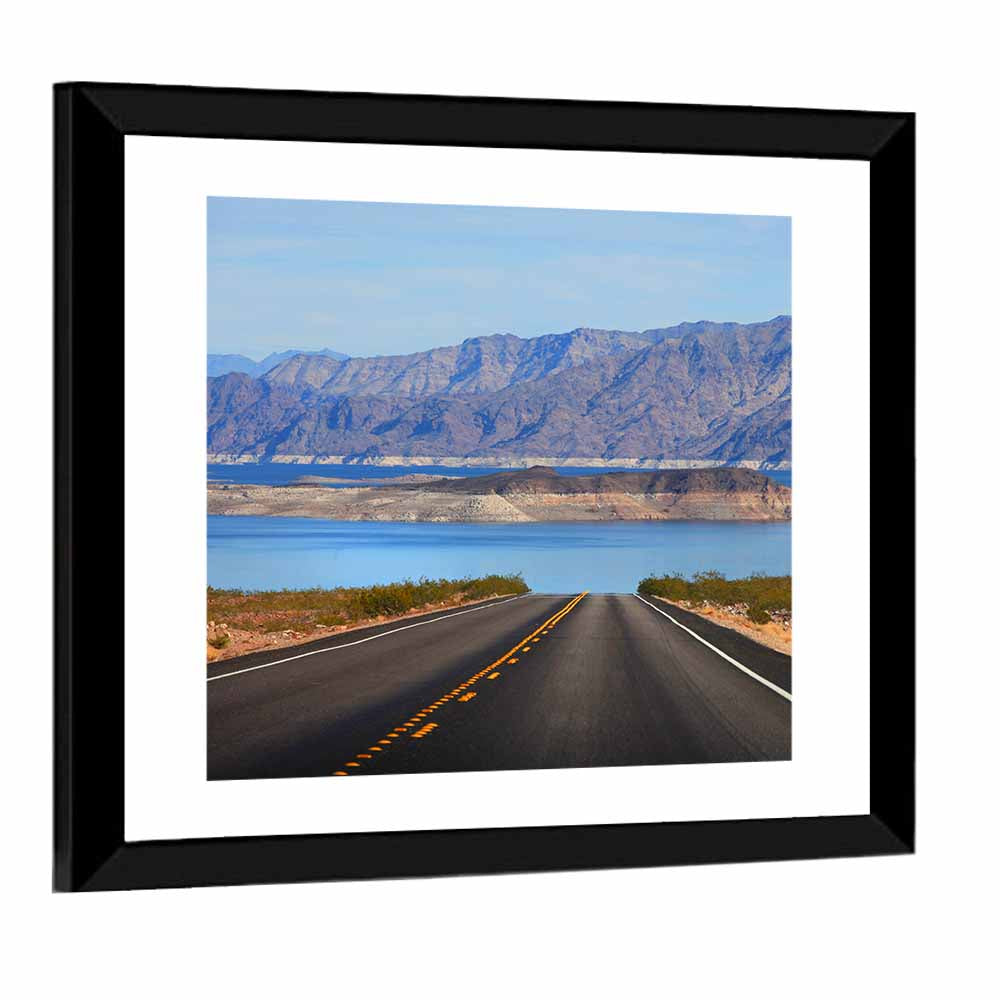 Lake Mead Road Perspective Wall Art