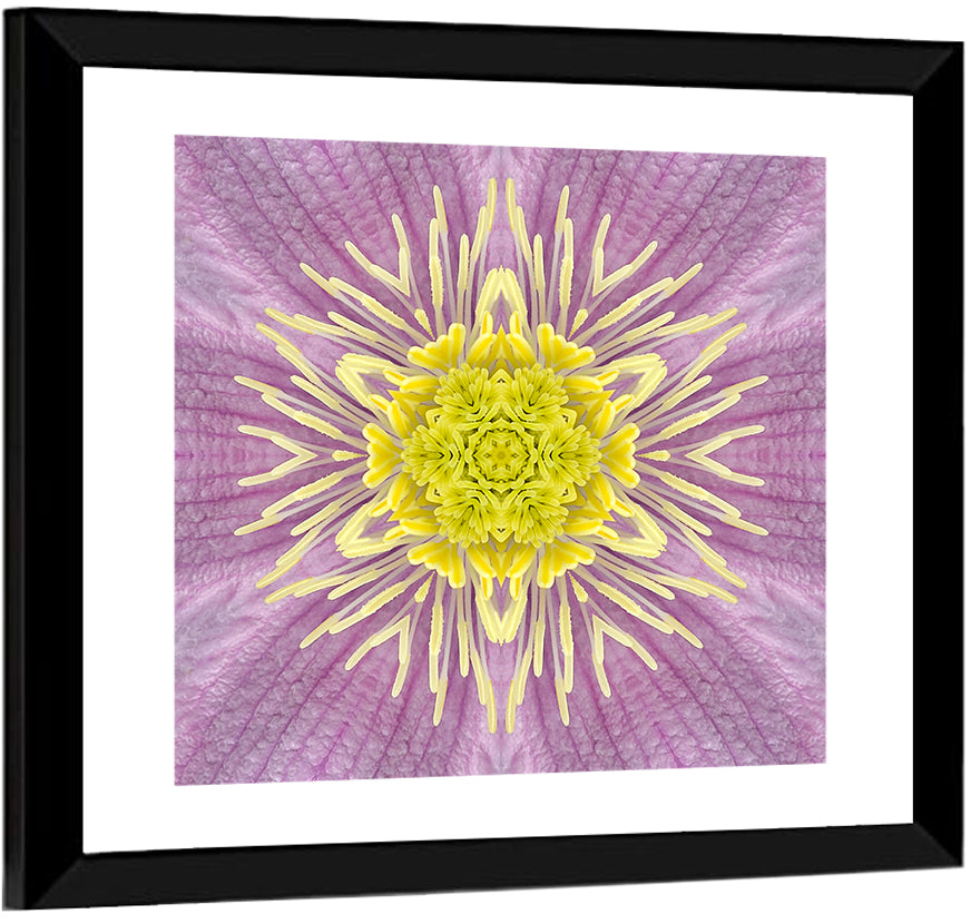 Concentric Mandala Floral Wall Art