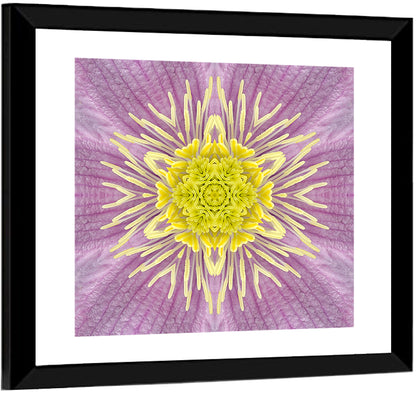 Concentric Mandala Floral Wall Art