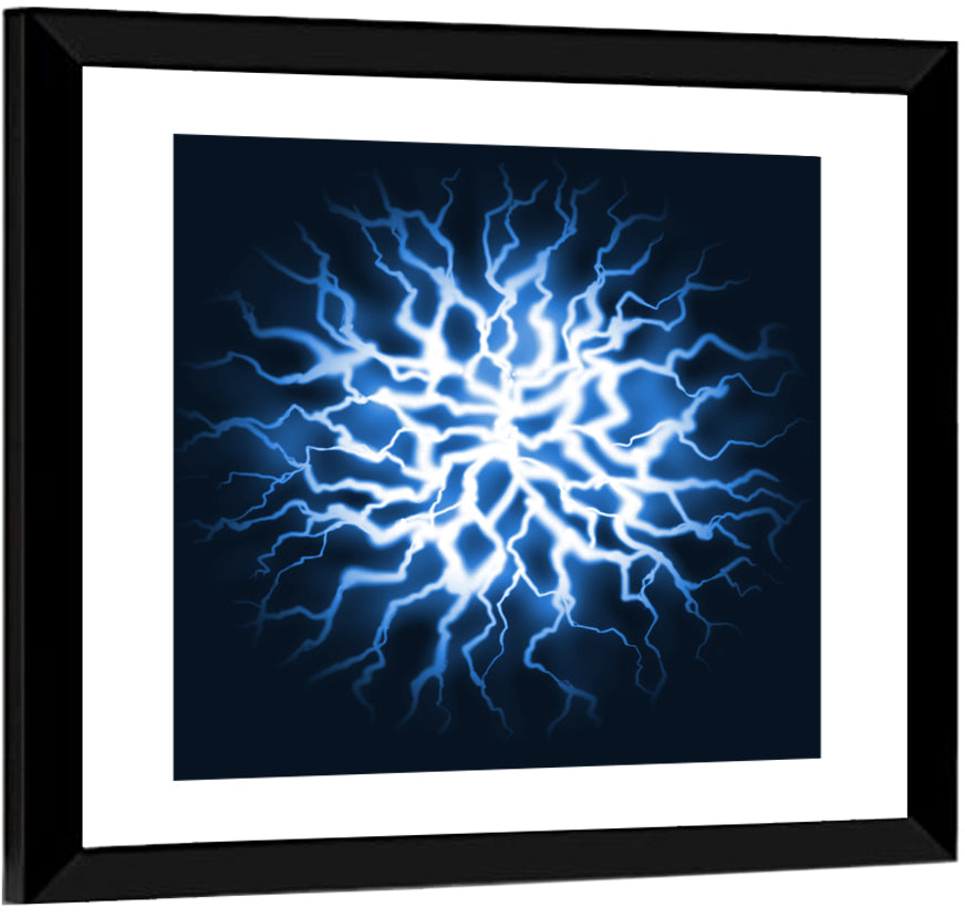 Thunder Burst Abstract Wall Art