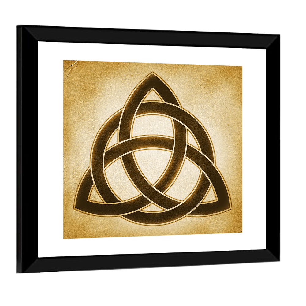 Embossed Trinity Knot Symbol Wall Art