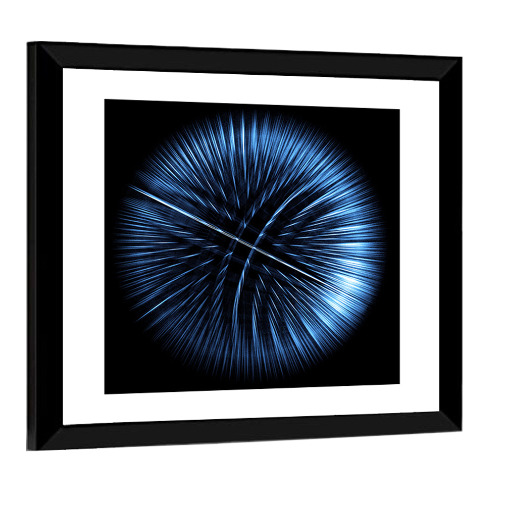 Glowing Textured Sphere Wall Art