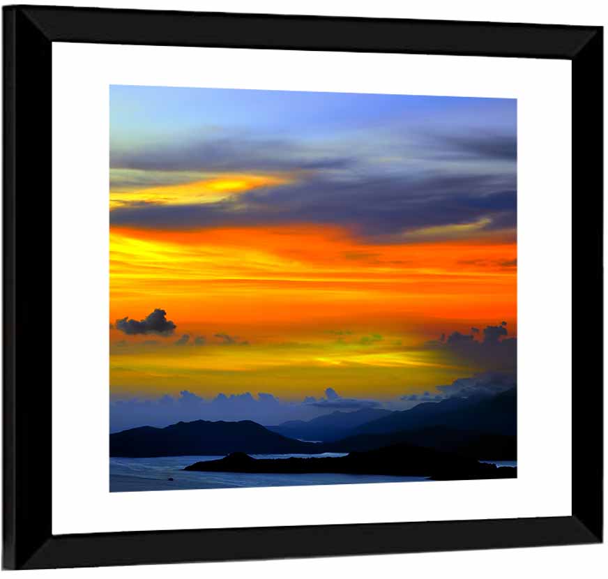 Tranquil Ocean Sunset Wall Art