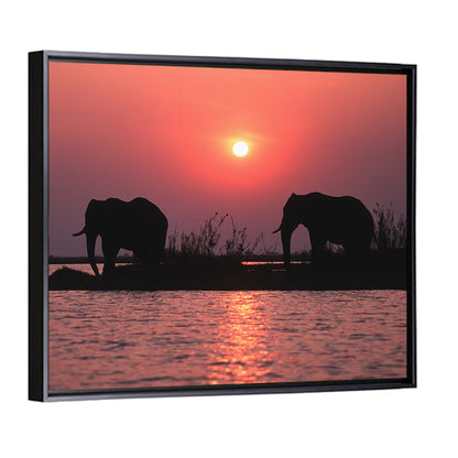 African Elephants Wall Art