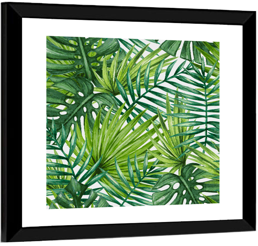 Palm Leaves Pattern Ii Wall Art