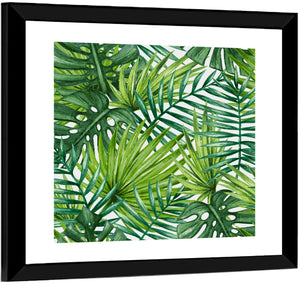 Palm Leaves Pattern II Wall Art