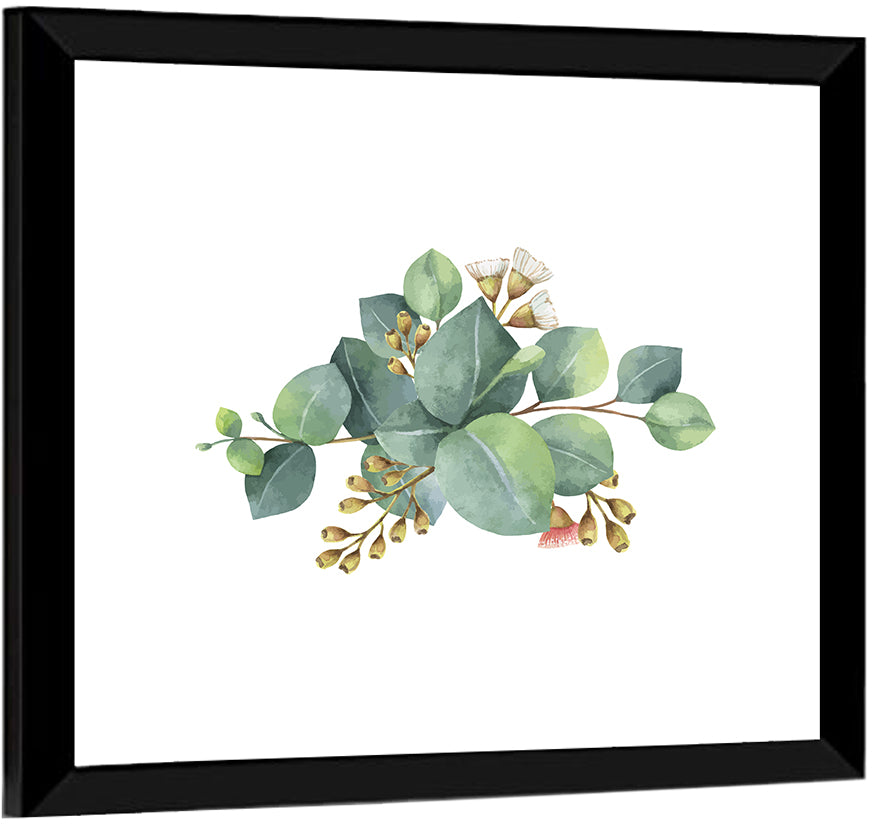 Green Eucalyptus Leaves Wall Art