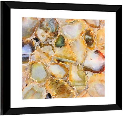 Gem Stones Abstract Wall Art