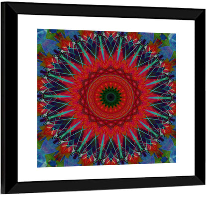 Lotus Blossom Mandala Wall Art